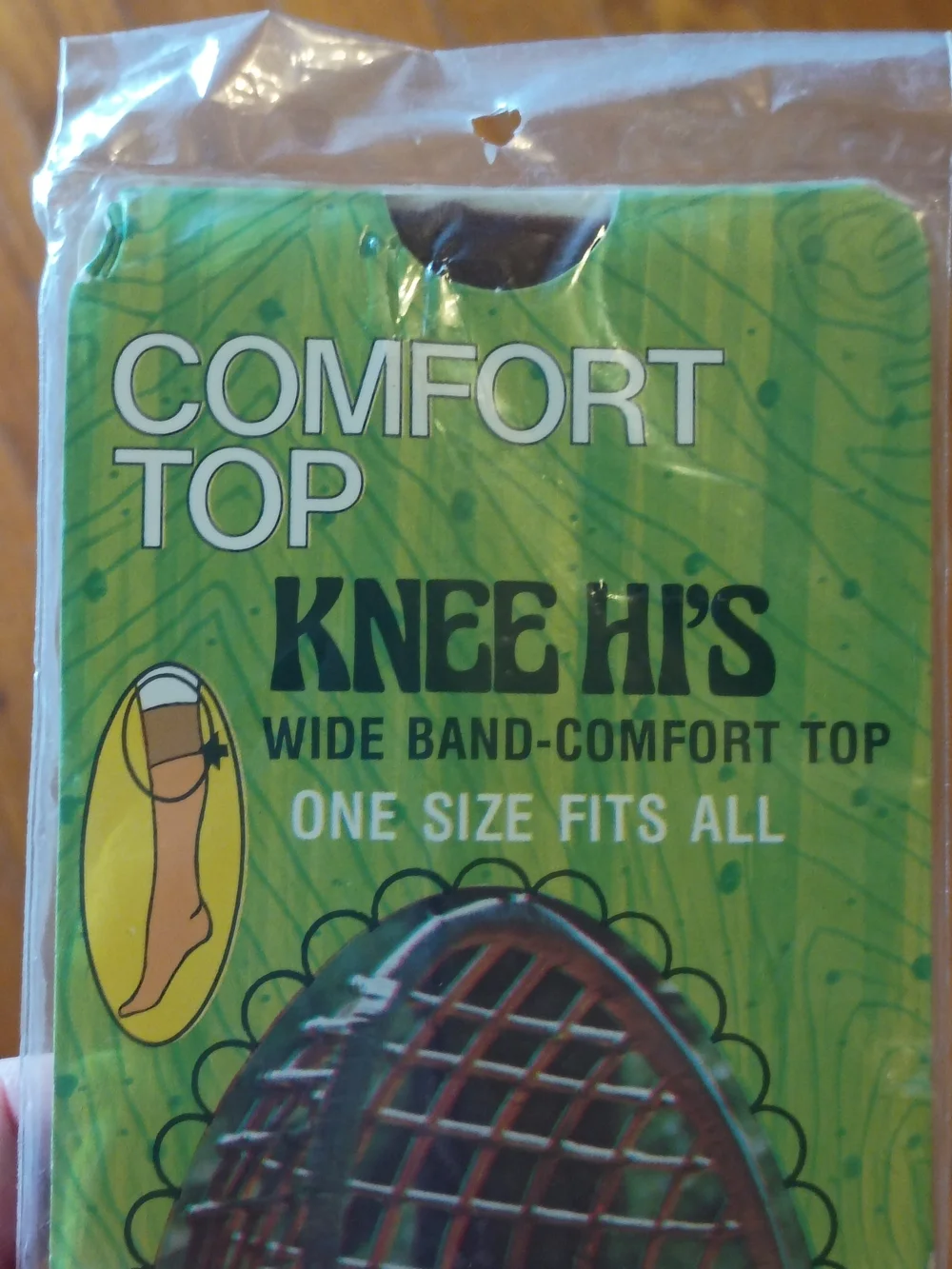 Available is a brand new old stock knee high stockings from the 70s